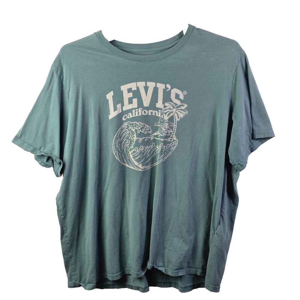 Levi Strauss & Co‎ Men's XXL Teal Short Sleeve T-Shirt